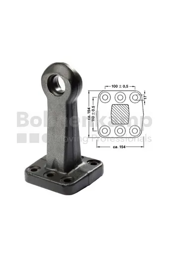 Flanschzugöse Typ 86, 40 mm Öse