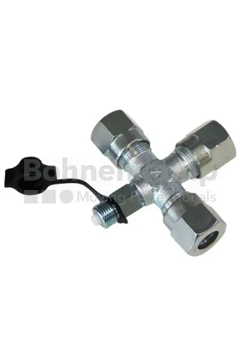 T-VERSCHRAUBUNG MIT PRÜFANSCHLUß